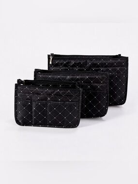 Periea Set of 3 Purse Organizers Black Diamond NWT